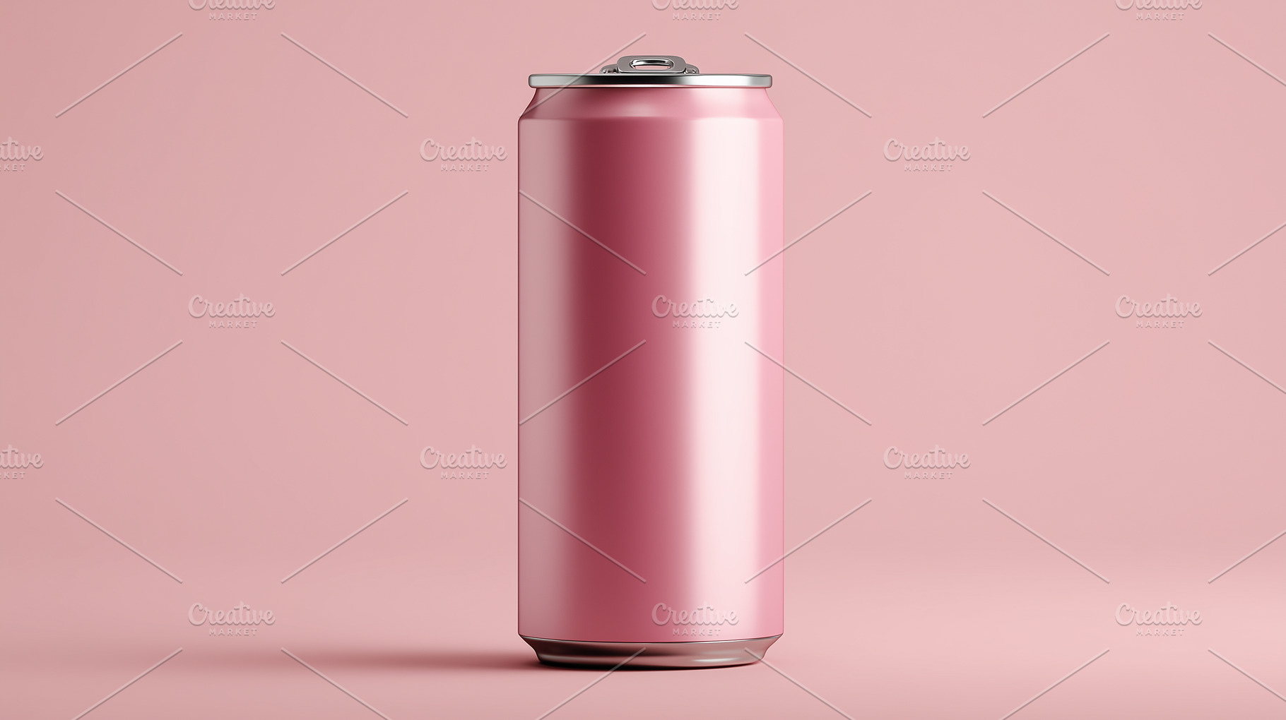 Pink blank soda can mockup, a Food & Drink Photo by MistyDay