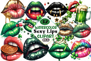 Sexy Lips Patrick's Day Sublimation, an Illustration by DreamCafeArt (Thumbnail 1 of 4)