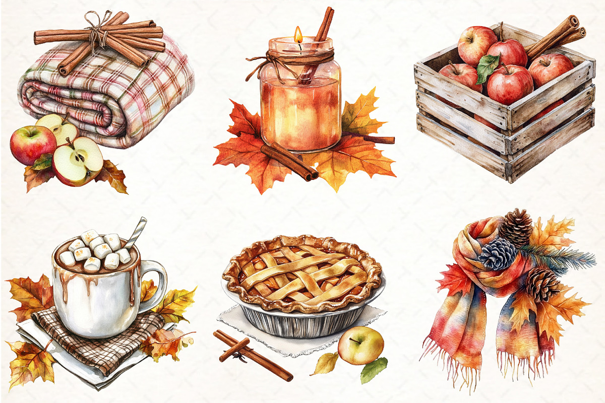 Autumn Fall Sublimation Clipart, an Illustration by Pixels.Craft (Photo 2 of 6)