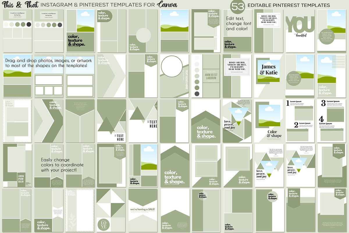 Canva Social Media Templates, a Templates & Theme by Studio Kitsch (Photo 5 of 9)