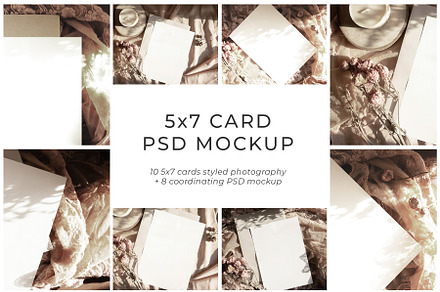 Romantic Vintage Card Mock Up Bundle