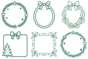 Christmas EPS PNG Frame Bundle, an Illustration by Daily.Designs (Thumbnail 4 of 5)