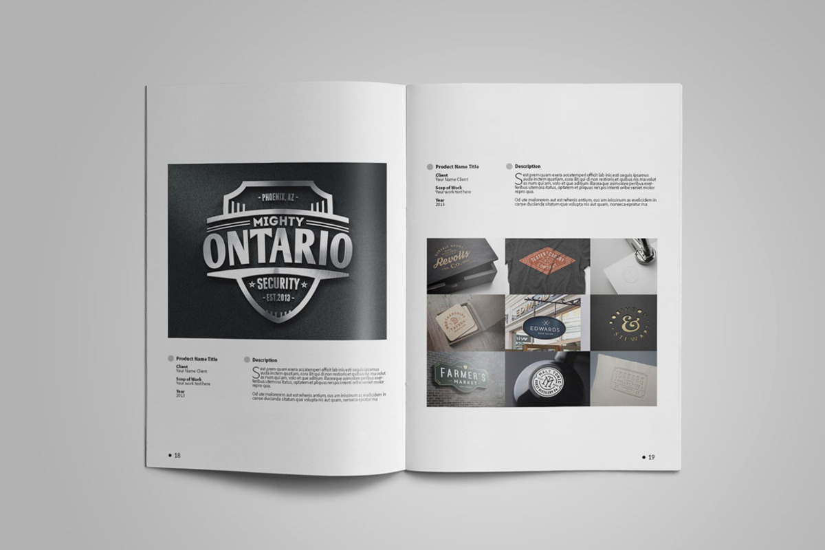 Graphic Designer Portfolio Template, a Brochure Template by vanroem2nd (Photo 10 of 18)