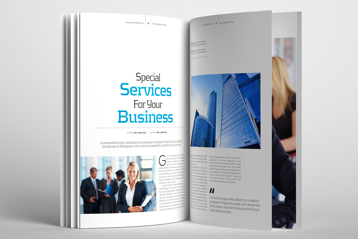 A5 Portrait Template (V.02), a Magazine Template by Shafura (Photo 3 of 6)