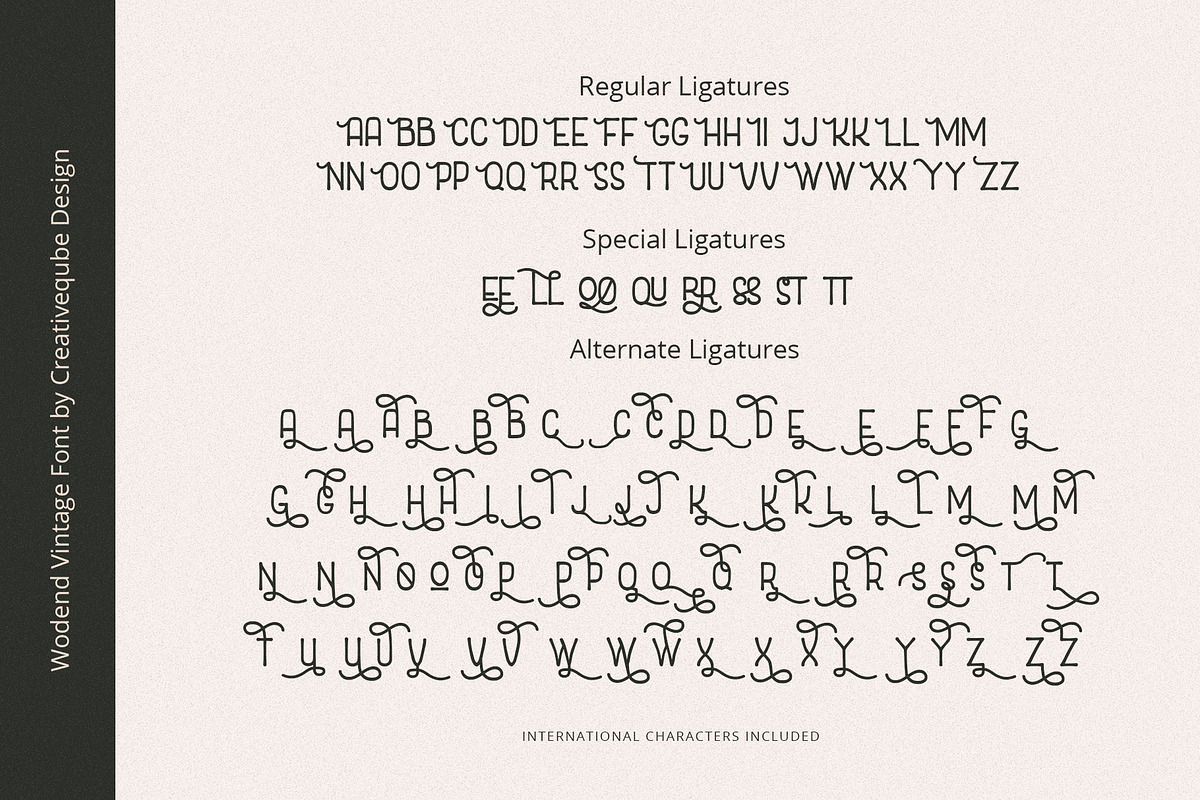 Woodend Retro Font Typeface preview 5