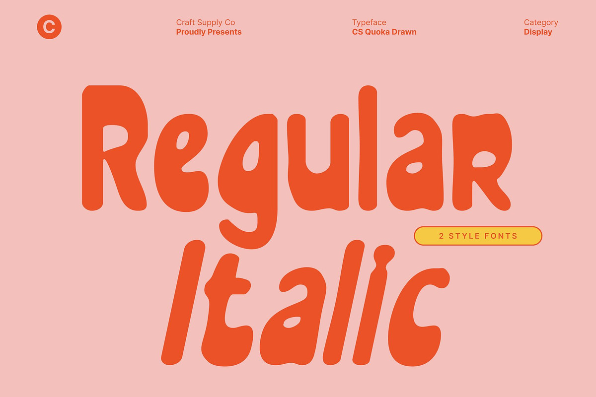CS Quoka Drawn, a Sans Serif Font by Craft Supply Co. (Photo 3 of 8)