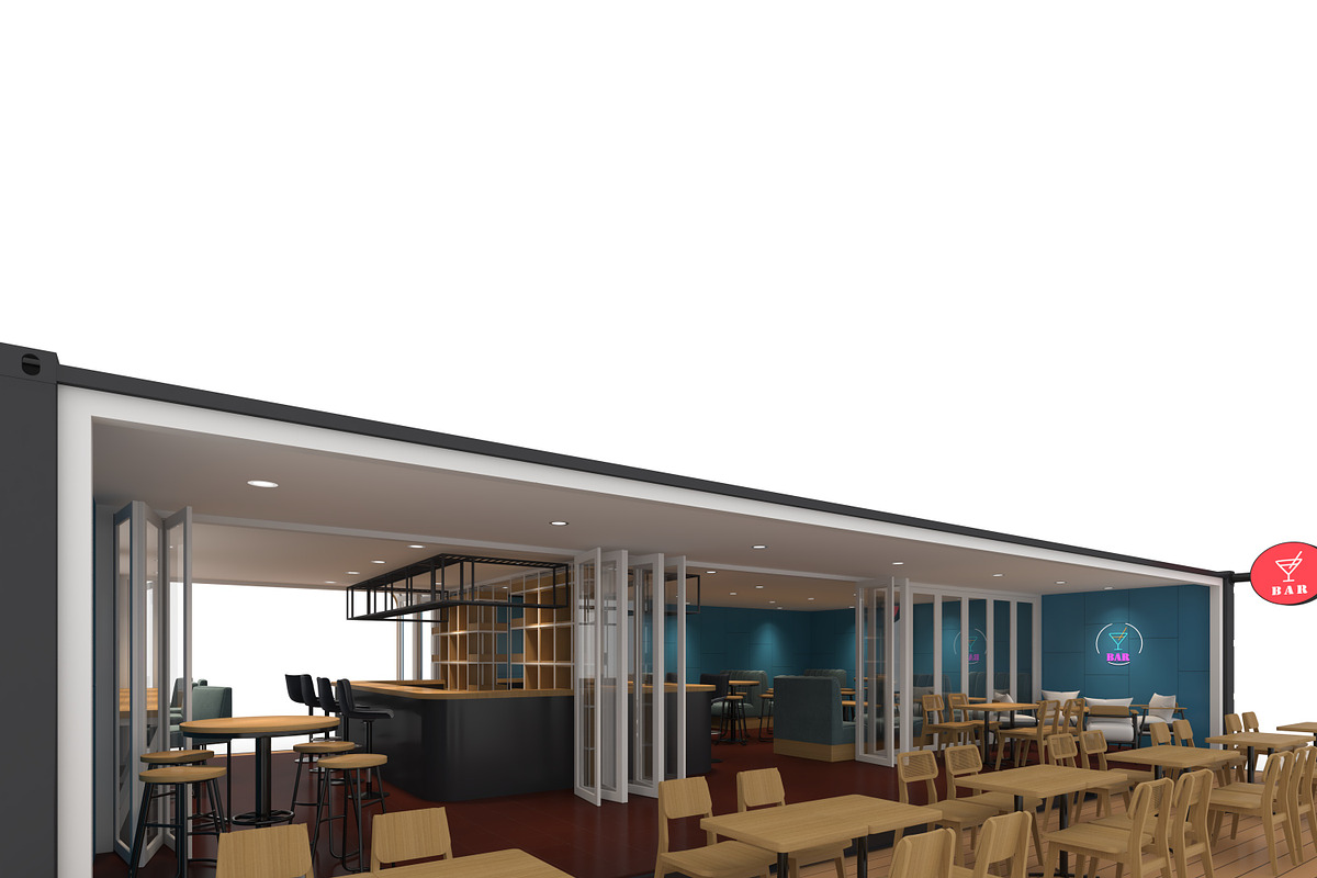 3D Model Container Bar 2, an Architecture 3D Model by SR 3D Visual (Photo 12 of 24)