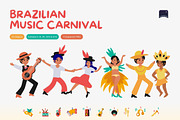 Brazilian Music Carnival, an Object Illustration by Claymoon Lab (Thumbnail 1 of 5)