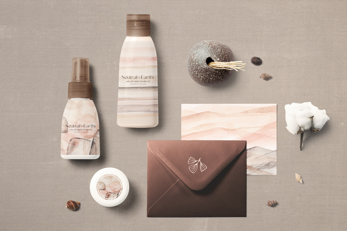 Neutral & Earthy abstract background, a Texture Graphic by NataliVA (Photo 6 of 10)