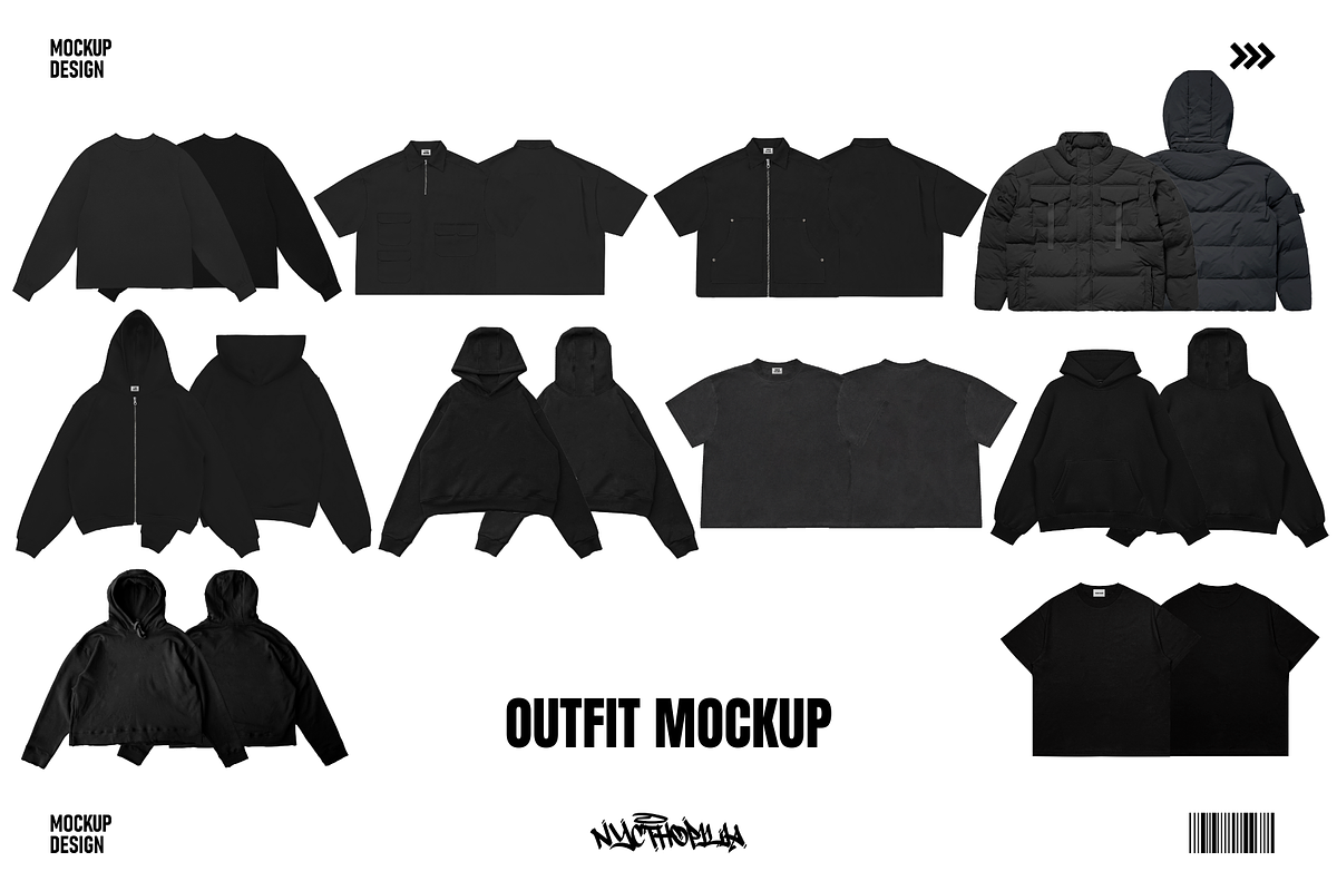 Clothing Mockup Realistic Streetwear, a Hoody Mockup by NYCTHOPILIA STUDIO (Photo 8 of 8)