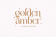 Golden Amber | Classy Serif Font, a Sans Serif Font by KA Designs (Thumbnail 1 of 11)