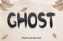 Ghost - Spooky Font Types