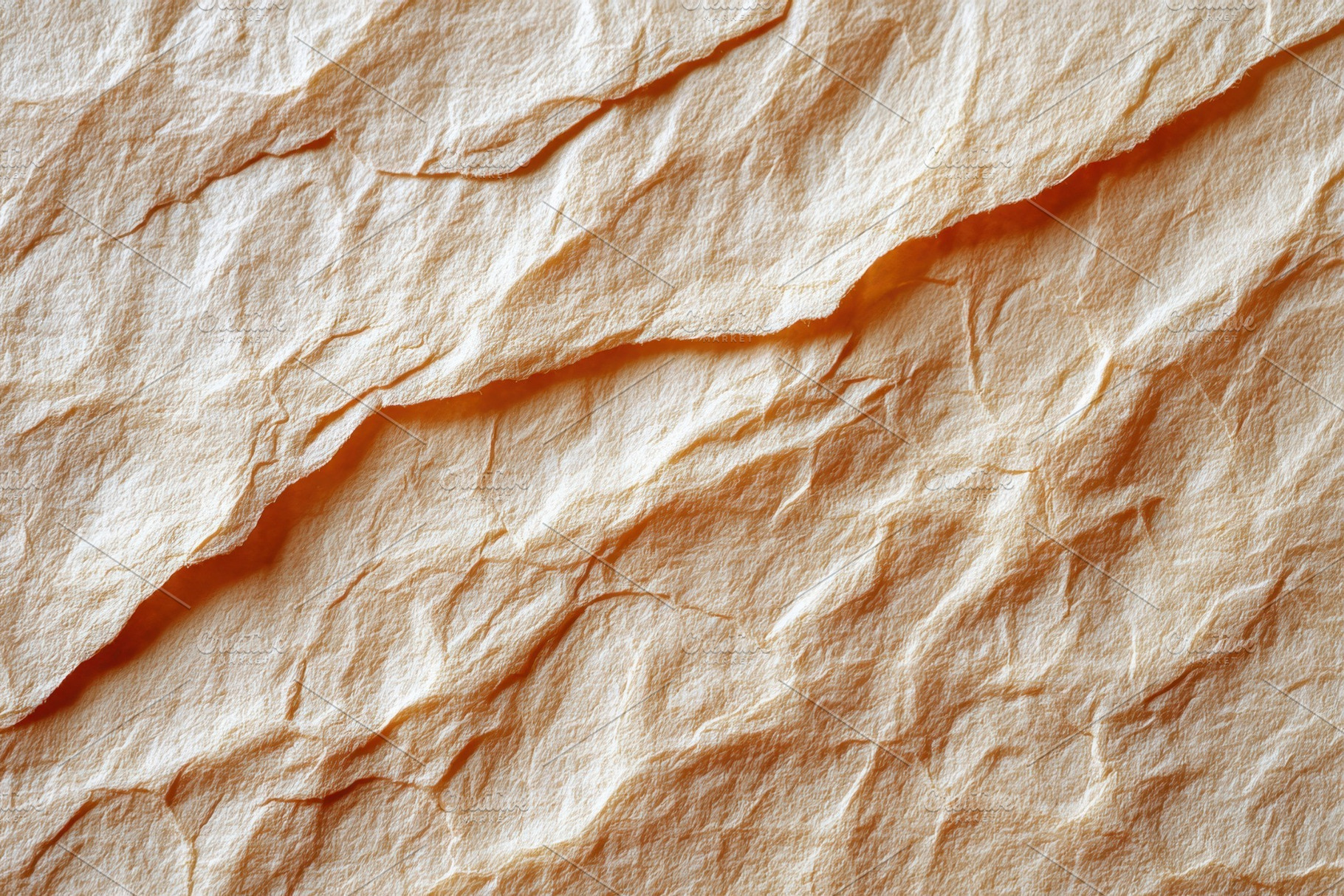 Crumpled beige paper texture, a Background Photo by AlyaAnd