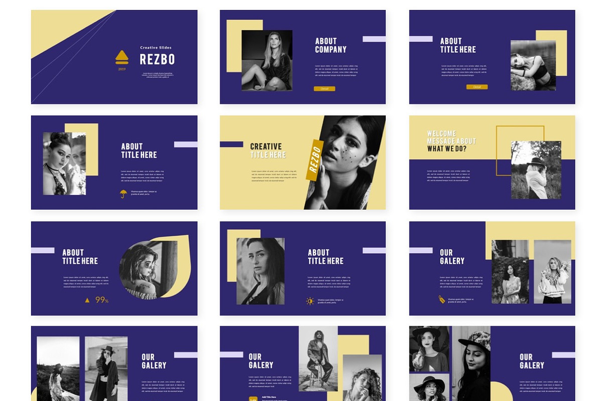 Rezbo - Google Slides Template, a Presentation Template by AQR Studio