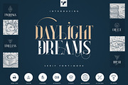 Daylight Dreams - Serif Font + Extra, a Serif Font by VP Fonts (Thumbnail 1 of 19)