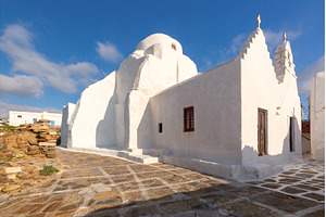 Panagia Paraportiani church in, an Architecture Photo by kavalenkava