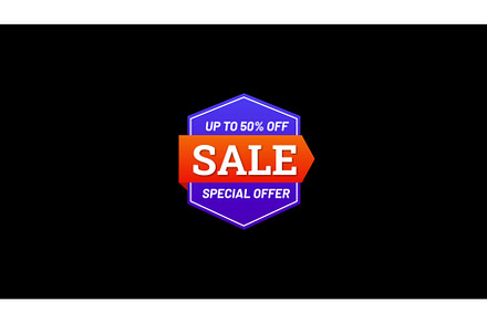 Badge Discount Stock Video Footage