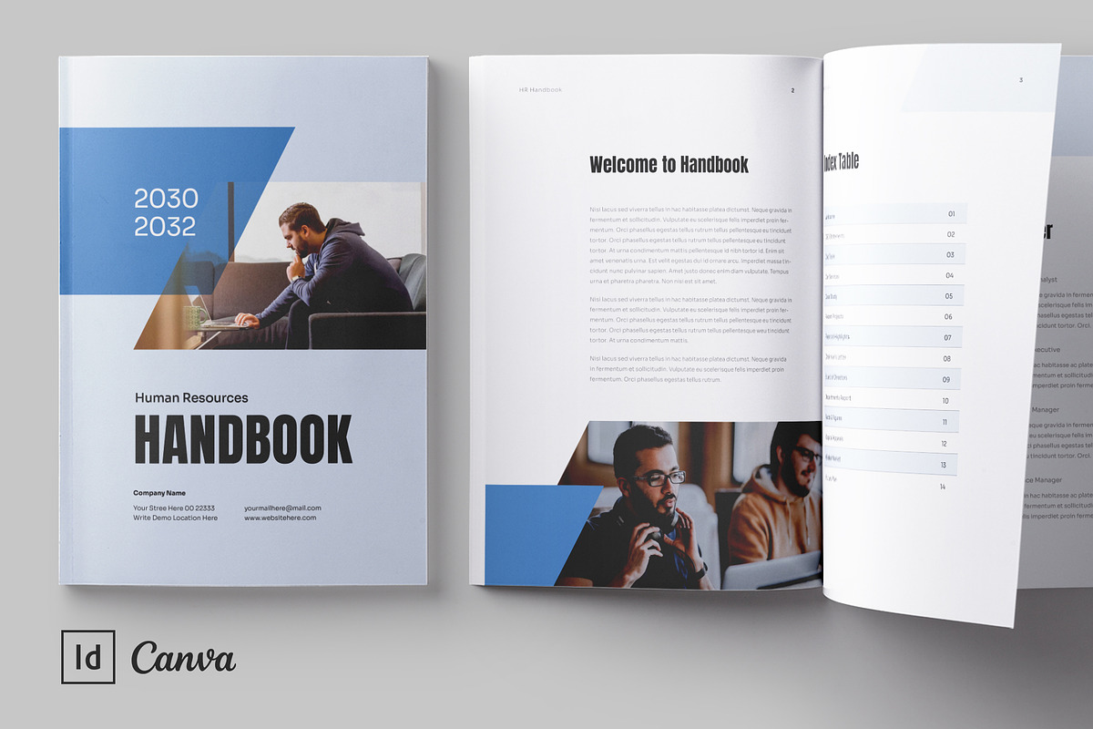 HR Employee Handbook Template, a Brochure Template by HiveArts (Photo 1 of 9)