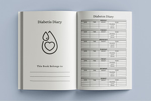 Diabetes Diary Log Book