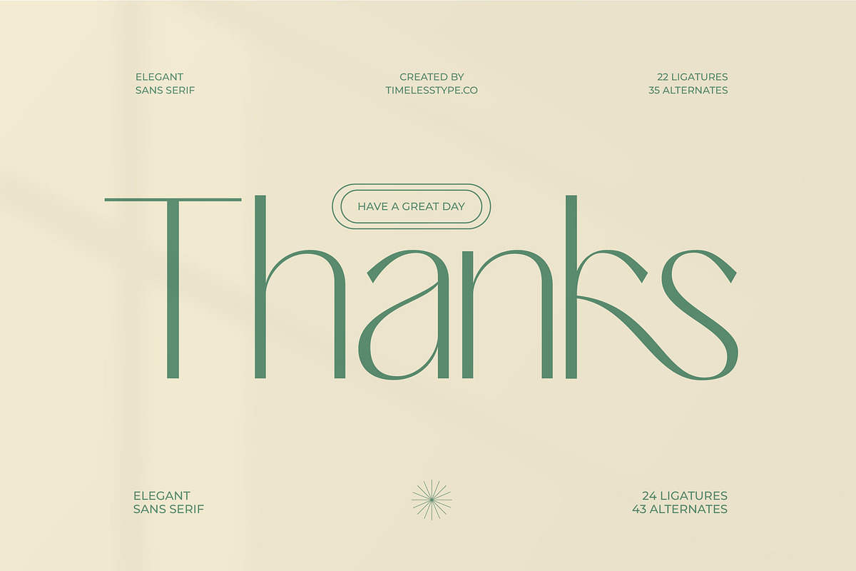 Adisan Richard Elegant Sans Serif, a Sans Serif Font by timelesstype.co (Photo 15 of 15)