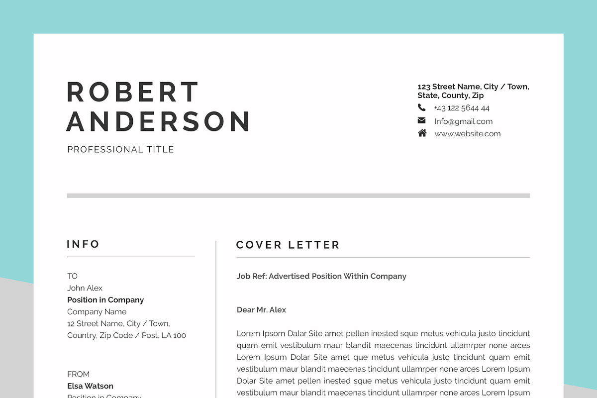 Resume/CV (3 Pages), a Resume Template by SlideCo (Photo 6 of 6)