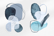 Set Abstract Blue Navy Shapes, an Object Graphic by MilanaDesignShop (Thumbnail 4 of 6)
