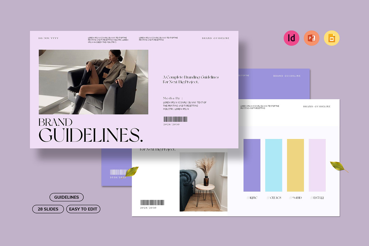 Brand Guidelines Template, a Presentation Template by UpSolution (Photo 1 of 8)