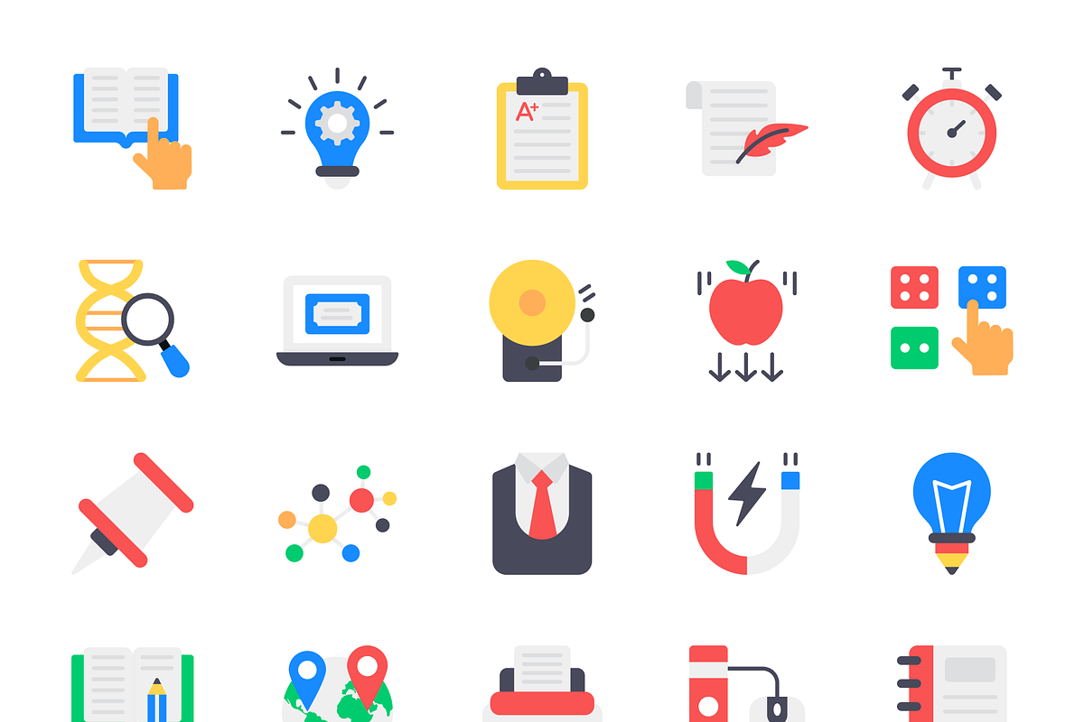 Online Education Icons, an Emoji Icon by Brickclay (Photo 6 of 11)