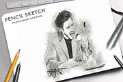 30 Modern Sketch Photoshop Actions, an Action Add-On by Jacpot007 (Thumbnail 20 of 26)