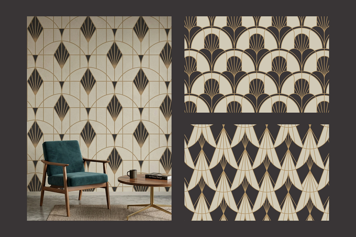 Neo Deco Seamless Pattern, a Pattern Graphic by Firowerk (Photo 2 of 8)