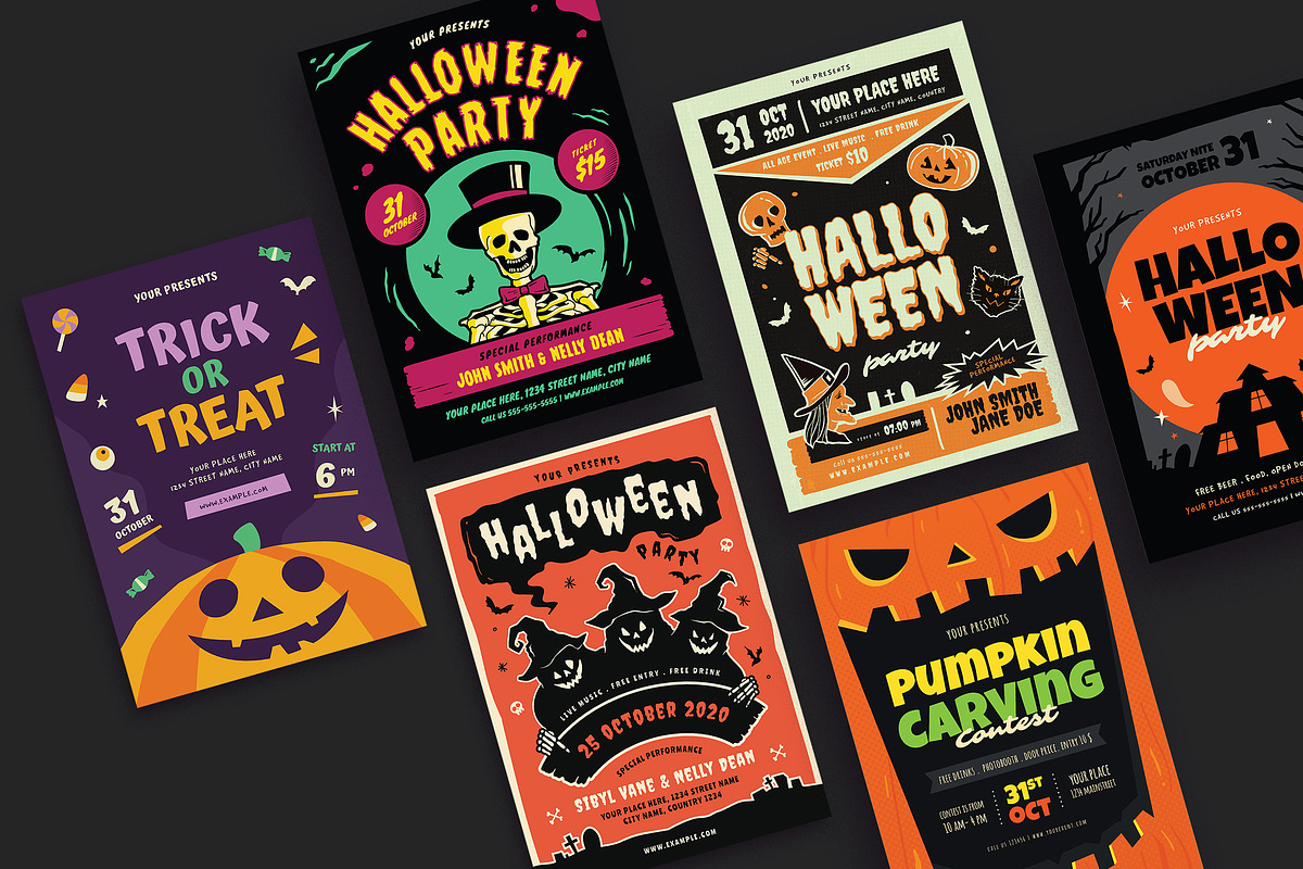 20 Halloween Flyer Bundle, a Flyer Template by VectorVactory (Photo 7 of 9)