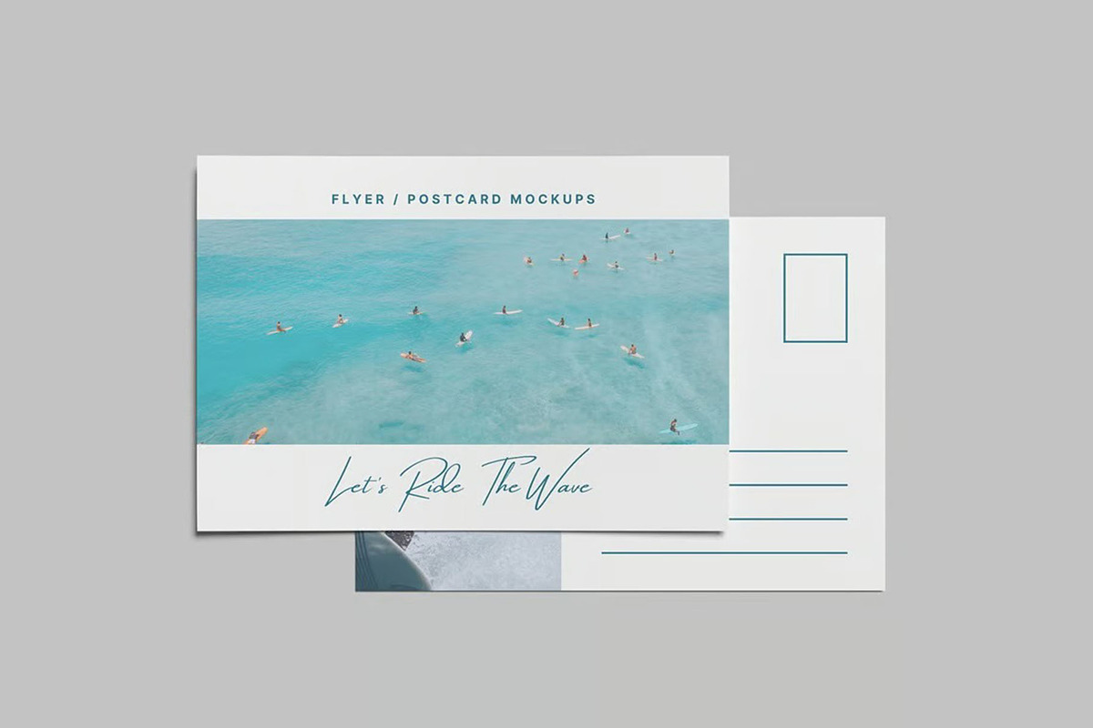 Flyer / Postcard Mockups, an Advertising Mockup by Se٧enStudio (Photo 3 of 5)