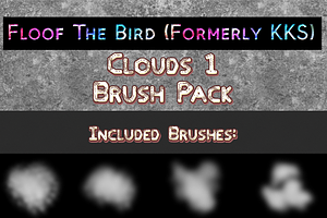 Clouds 1 Brush Set By FloofTheBird