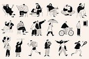 Hello, People! Hand-Drawn Characters, a Person Illustration by Veyla (Thumbnail 5 of 11)