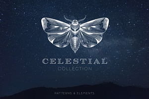 CELESTIAL PATTERN COLLECTION, a Pattern Graphic by LazuInna Shop