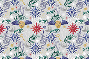 8 seamless esoteric patterns, a Decorative Illustration by SvetaDraws (Thumbnail 6 of 11)