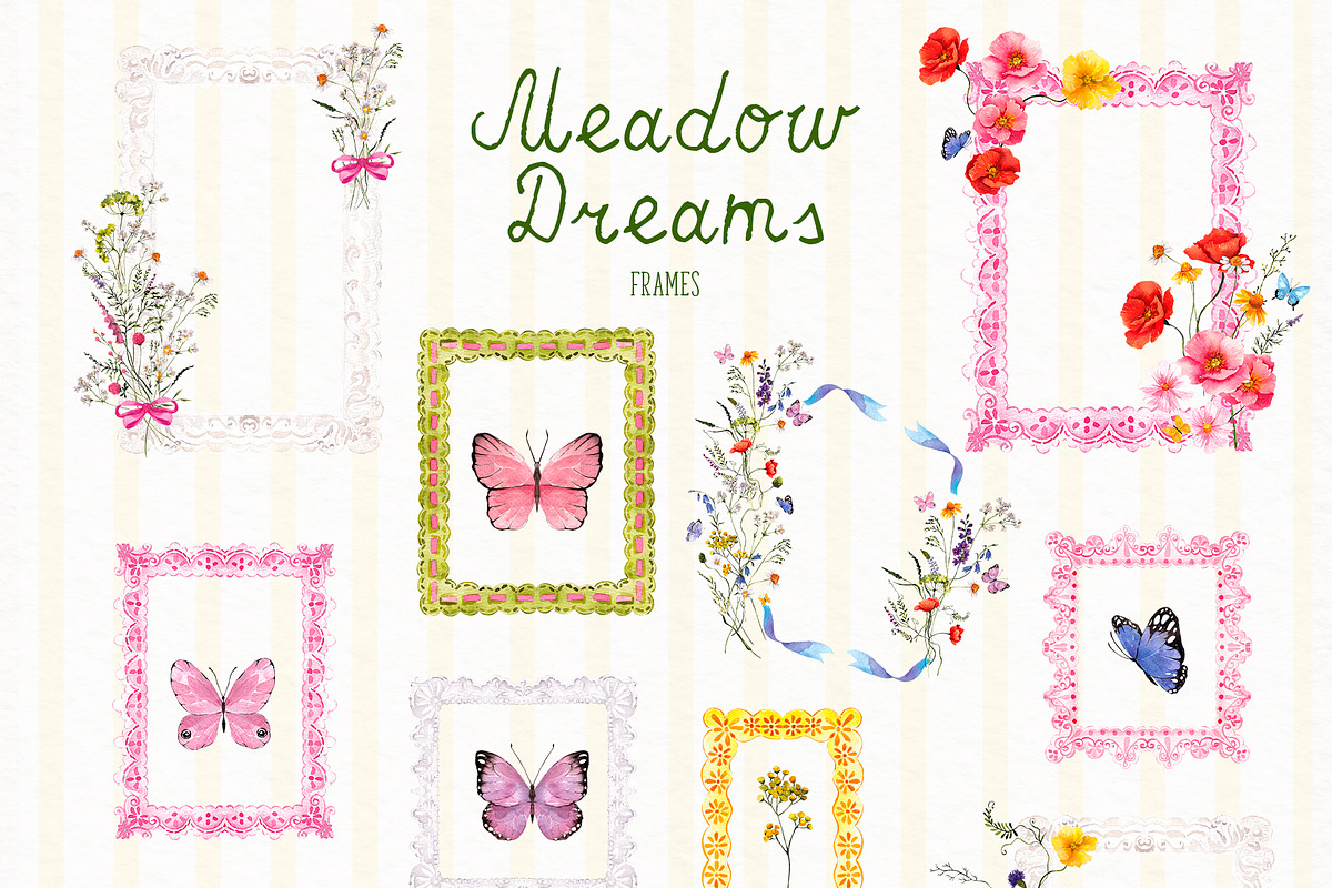 Meadow Dreams. Watercolor art, an Object Graphic by ma_i_vi (Photo 5 of 9)