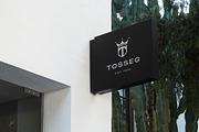 Logo Mockup Modern Black Sign, an Advertising Mockup by Asylab (Thumbnail 3 of 5)