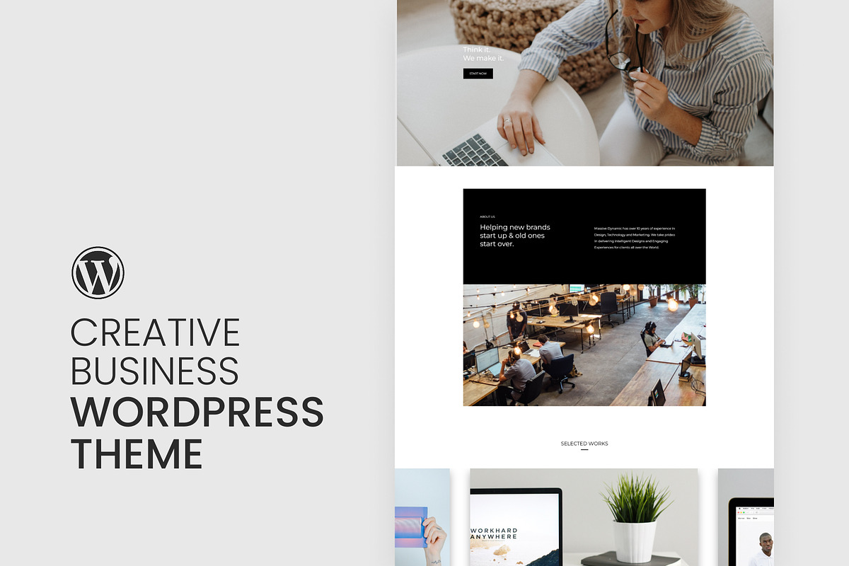 Creative Business WordPress Theme, a WordPress Template by Pixflow (Photo 2 of 11)