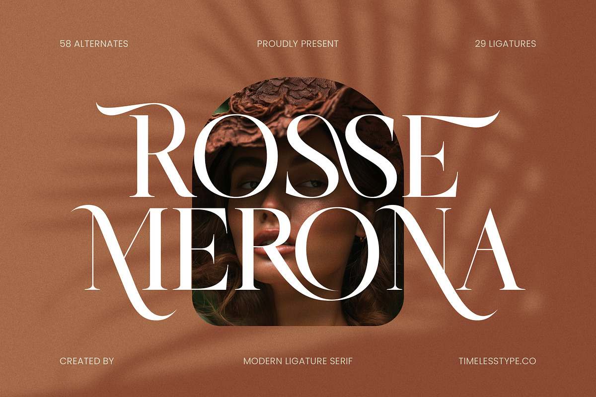 Rosse Merona Modern Serif Font, a Serif Font by timelesstype.co (Photo 1 of 20)