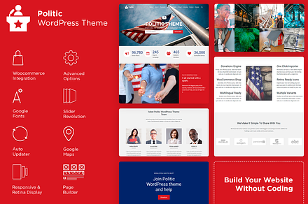 Politic Candidate WordPress Theme
