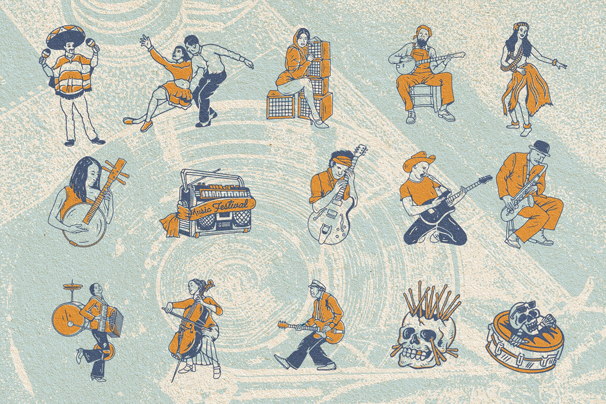 Musical Illustrations, a Person Illustration by Megflags (Photo 5 of 10)