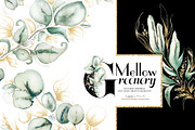 Mellow Greenery. Watercolor and Gold, a Decorative Illustration by Tinydew (Thumbnail 1 of 14)