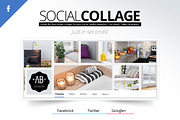 Social Collage | Profile & Cover, a Templates & Theme by Pixel Strawberry (Thumbnail 2 of 4)