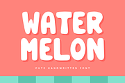 Watermelon - Cute Handwritten Font, a Handwritten Font by Kanink Studio (Thumbnail 1 of 7)