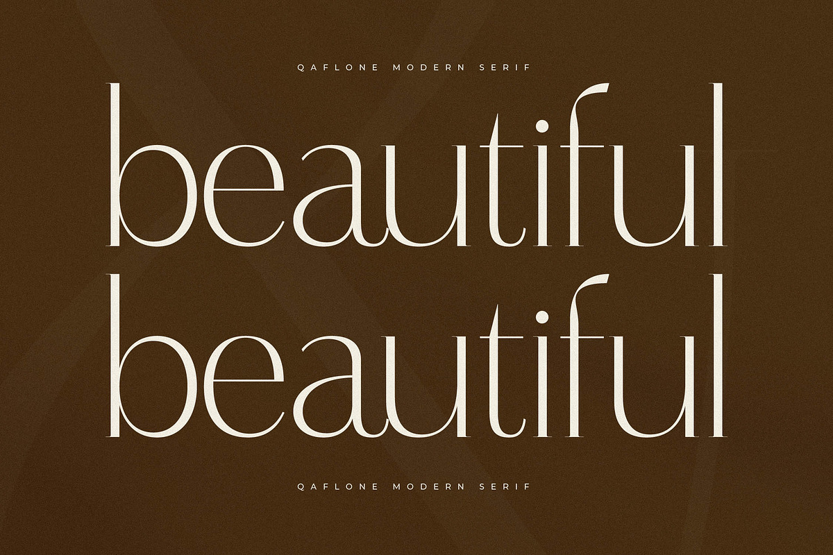 Qaflone Modern Minimalist Serif, a Serif Font by Storytype Studio (Photo 6 of 15)