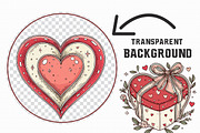 Whimsical Heart Day Clipart, an Illustration by Libby Wishes (Thumbnail 2 of 5)