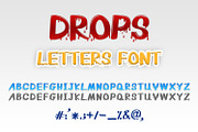 Drops Letters Font, a Font by OWPictures (Thumbnail 1 of 5)