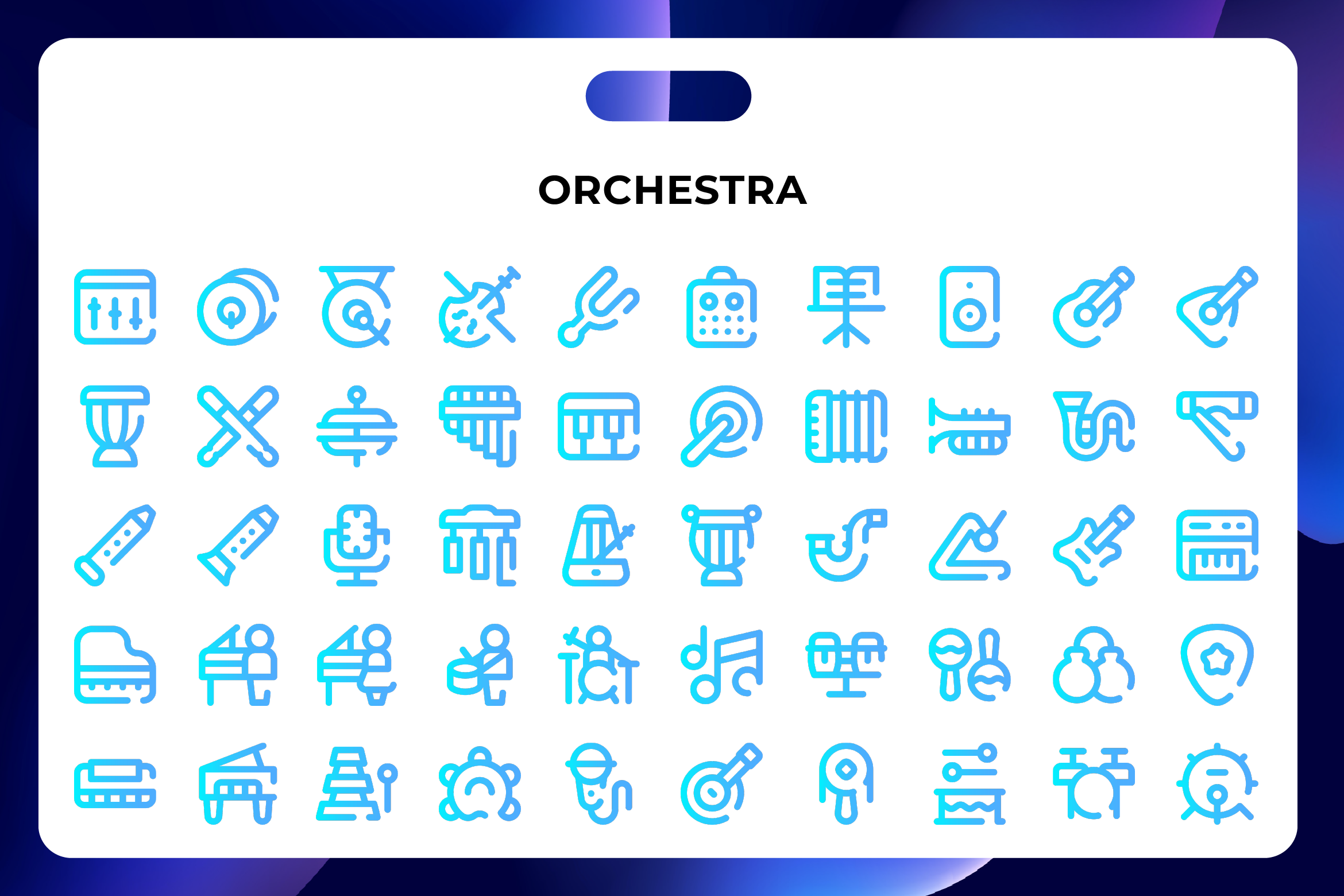 Orchestra Icons, an Icon by Wencory