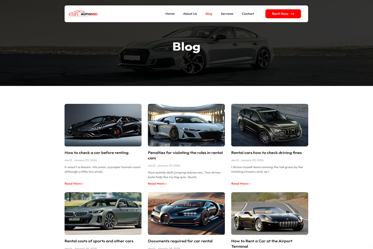Autonic Car Searching Elementor Kit, a WordPress Template by Techeshta Solutions (Photo 5 of 5)
